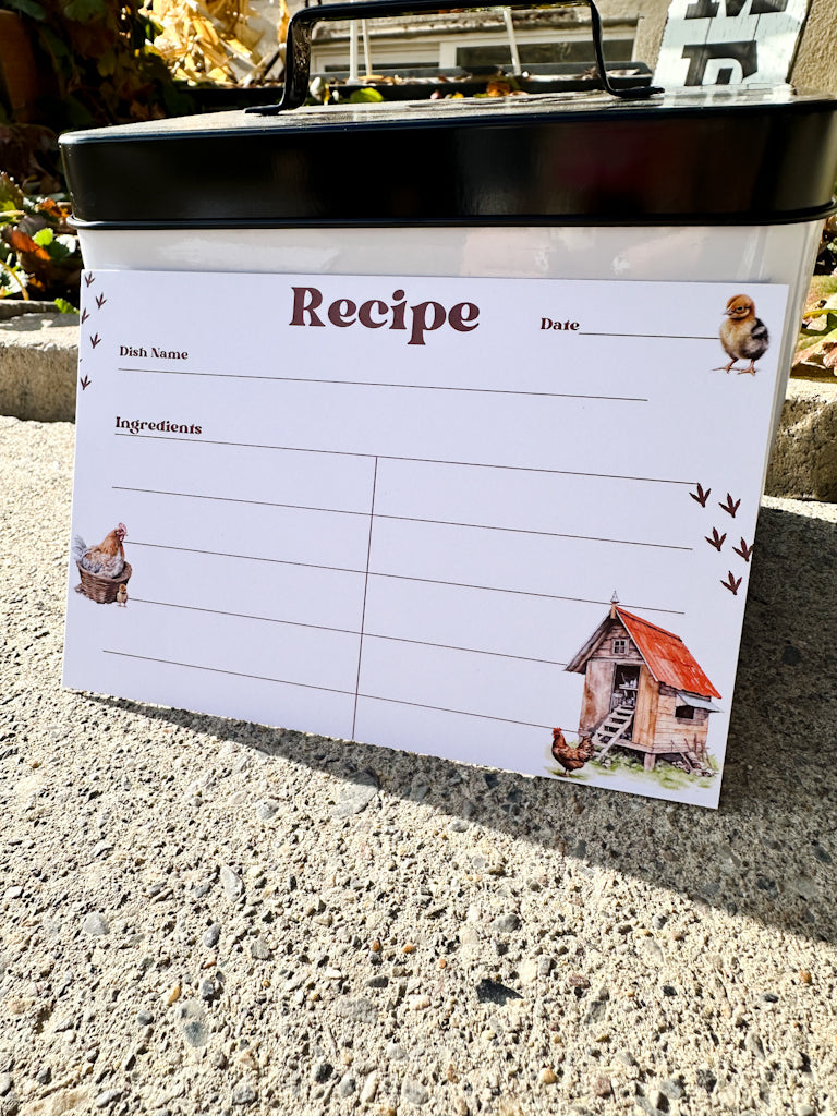 The Reba Chicken Recipe Card